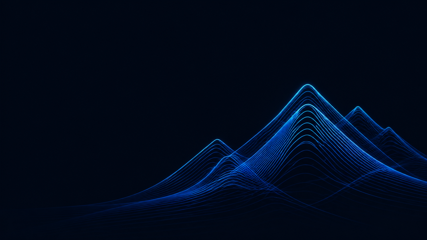Blue topographic mountain range